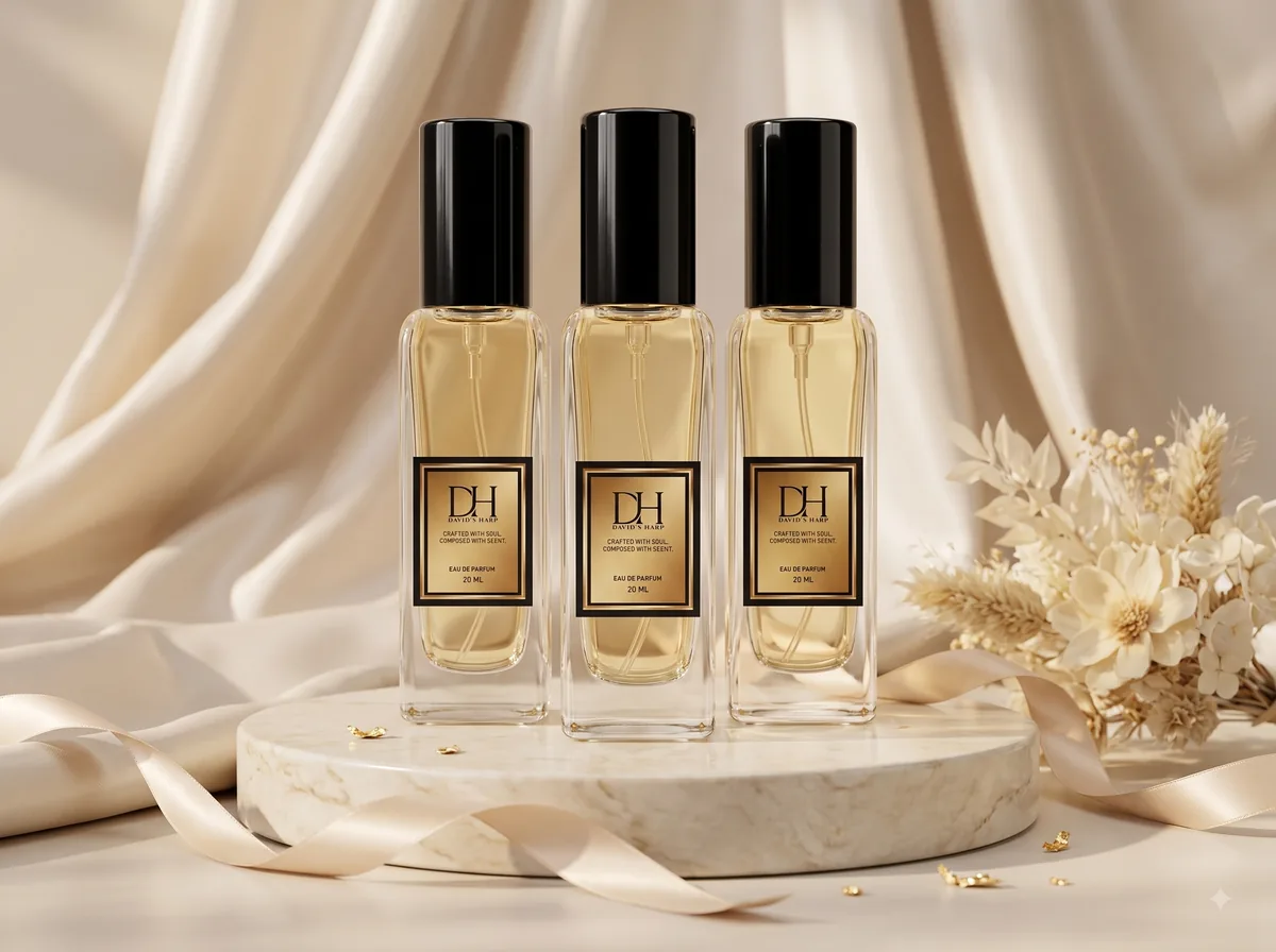 Three David's Harp 20 ml discovery bottles