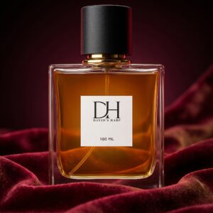 Bottle of Sweet Sin Extrait perfume by David's Harp with spices